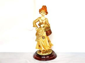 Antigüedades: FIGURA DE CERAMICA PINTADA A MANO AÑOS 80 90